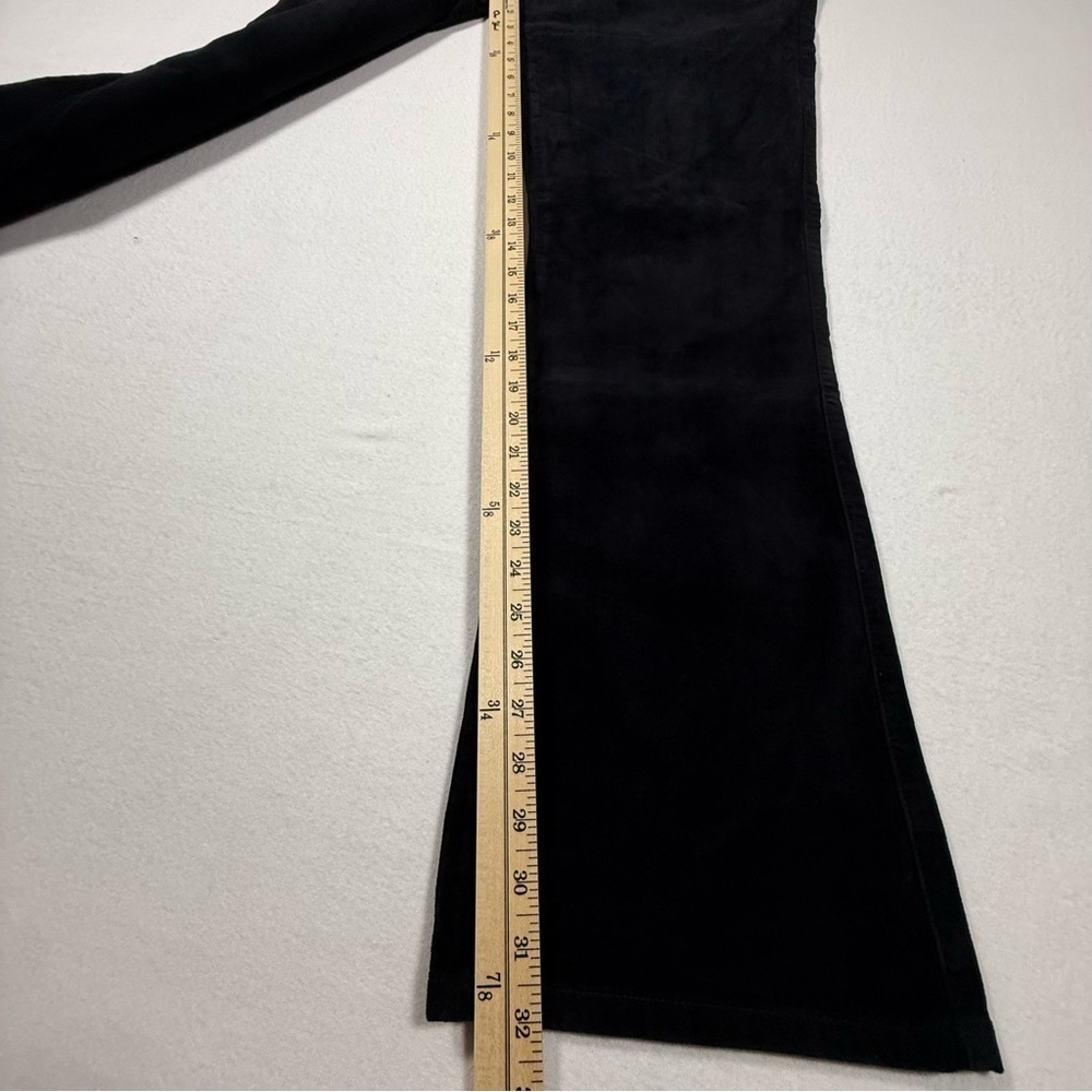 SANCTUARY velveteen hayden bootcut black sz 33 velvet moto biker NWT whimsigoth - Picture 6 of 13